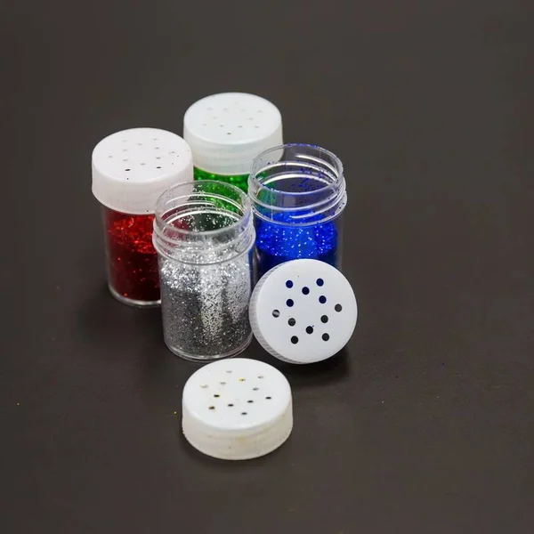 Bazic 8g, 0.28 oz. 4 Primary Color Glitter Shaker