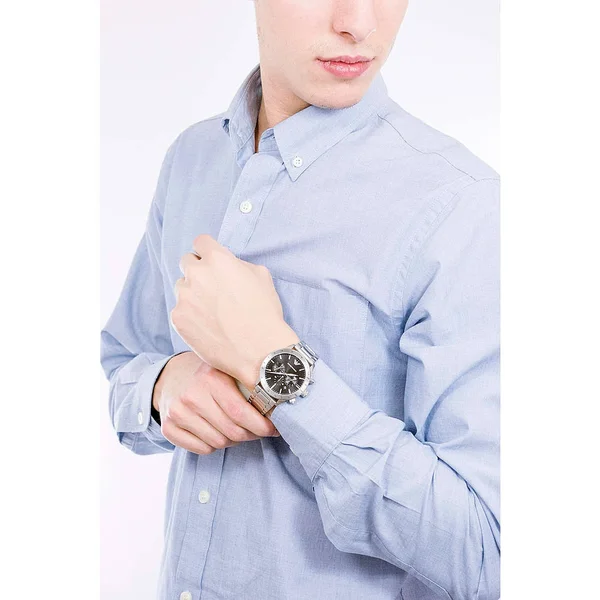 Emporio Armani AR11241 Mario Stainless Steel Watch