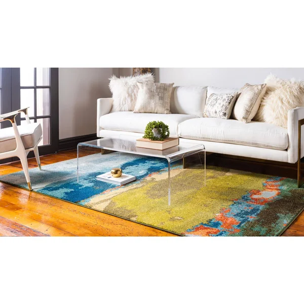 Unique Loom Medina Estrella Area Rug - 9& x 12& Blue