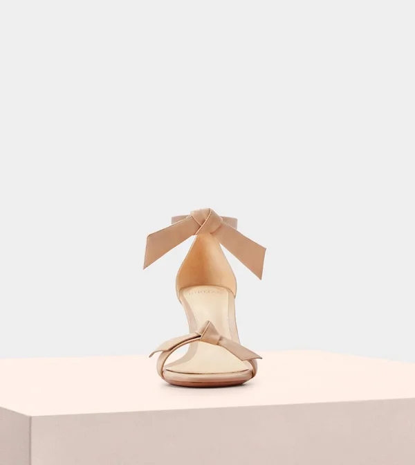 Alexandre Birman, Clarita 75 Leather Sandal, 10 US, Nude