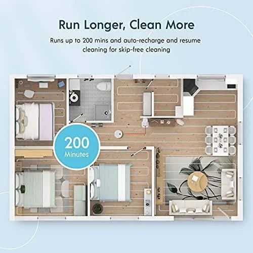 Yeedi VAC Station, Self-Emptying Robot Vacuum Cleaner, Vacuum & Mop, 30 Days Auto Empty, 3000Pa SUCTION, Carpet DETECT, Smar