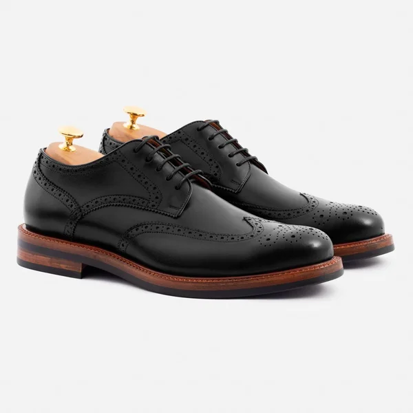 Beckett Simonon Kent Wingtips - Black, Size 11, Men's Casual Shoe