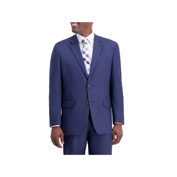 J.M. Haggar Texture Weave Classic Fit Suit SEPARATE Jacket - 38 Regular, Blue