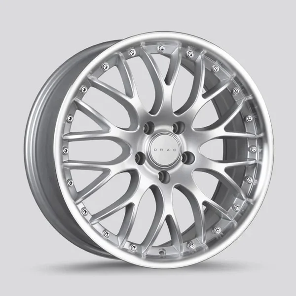 Drag DR-75 Wheels 19x8.5 5x114.3 Silver Machined Lip Rims
