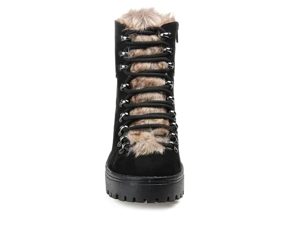 Journee Collection Women's Comfort Foam Trail Boot Black 10