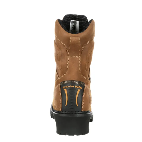 Georgia Boot Men's Comfort-Core Waterproof Logger Boot, GB00096, Brown