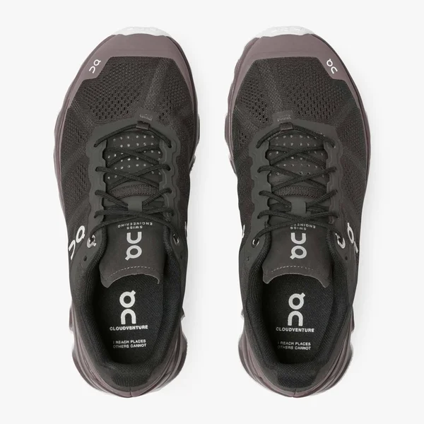 on Running Women's Cloudventure Black/Cobble - 9.5