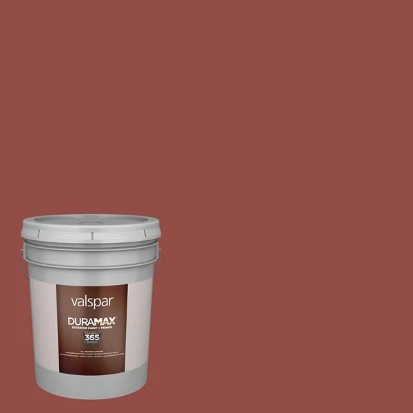Valspar Duramax Satin Decadent Red 2002-5a Exterior Paint (5-Gallon), 2002-5A-91812
