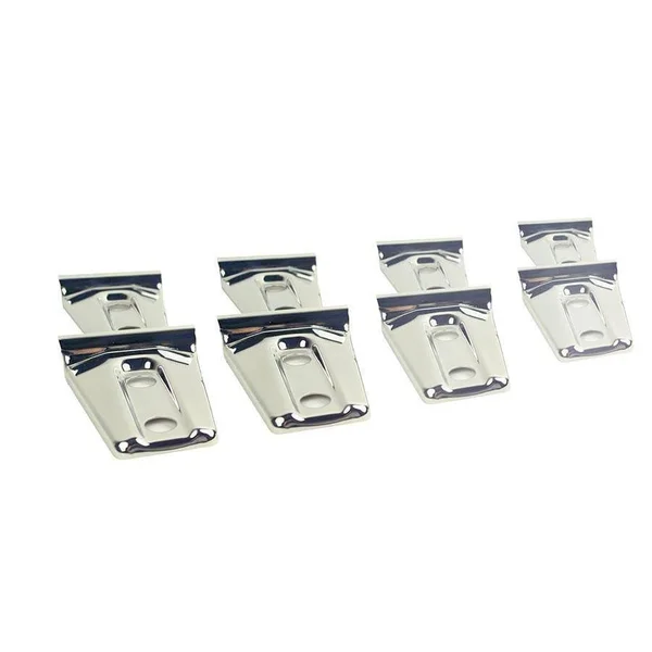 2010 Jeep Wrangler (JK) Kentrol Door Hinge Overlays (Stainless Steel) - 30021