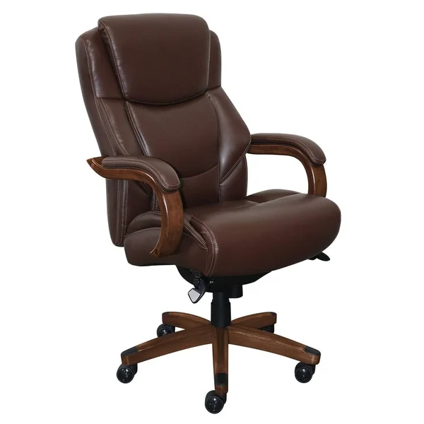 Serta at Home La-Z-Boy Delano Executive Office Chair, Chestnut Brown