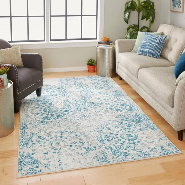 Mohawk Home Juniper Area Rug - 2& x 10& Runner - Cream/Grey