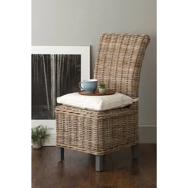 East at Main &s Sumter Grey Rattan Dining Chair