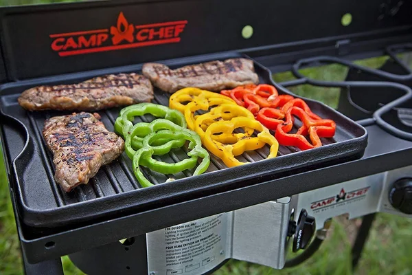 Camp Chef Cgg16b Pre-Seasoned Reversible Cast Iron Grill/Griddle 1 Unit, 14" x 16"