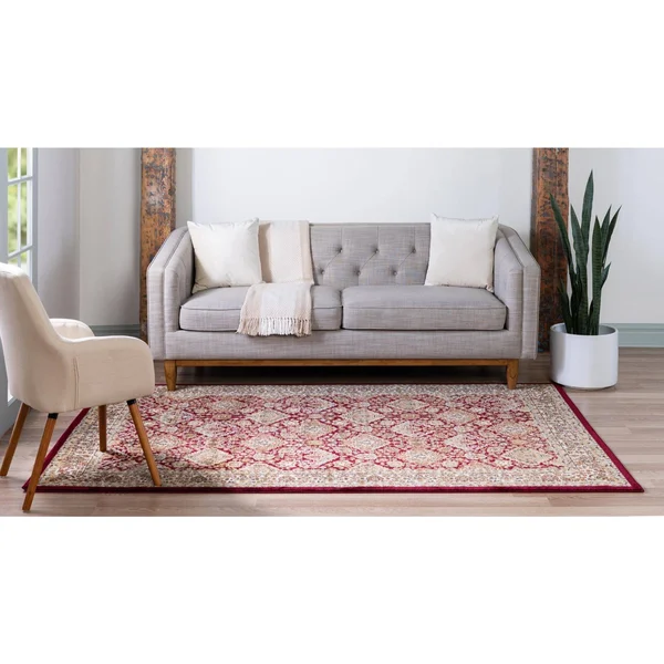 Unique Loom Voyage Red 5 ft. x 8 ft. Area Rug