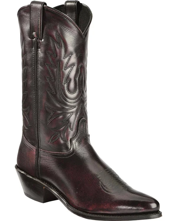Abilene Men's Cherry Polished Cowhide Boot - 6461 - Size: 11.5, Black