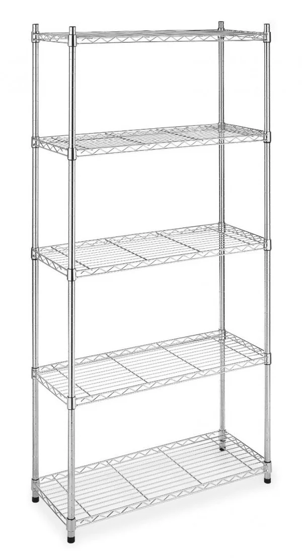 Whitmor 5-Tier Chrome Supreme Shelving