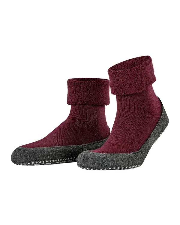 Falke Burgundy Cosyshoe Slipper Socks