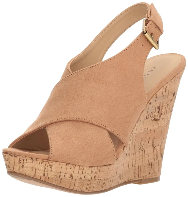Chinese Laundry Myya Wedge Sandal - Women's - Camel Brown