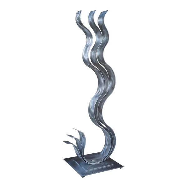 Statements2000 Abstract Metal Art Sculpture Centerpiece Decor by Jon Allen - Transitions Flat Base - Aqua