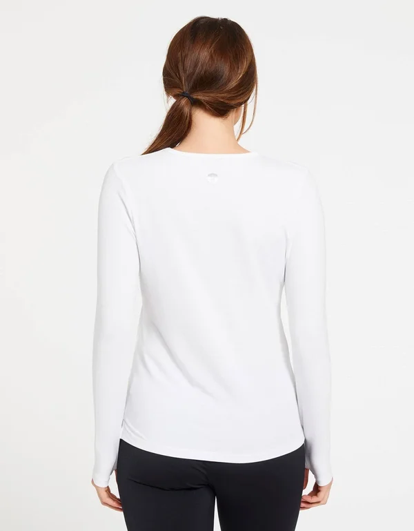 Long Sleeve T-Shirt UPF 50+ Sensitive Collection, Womens Sun Safe Top Oatmeal