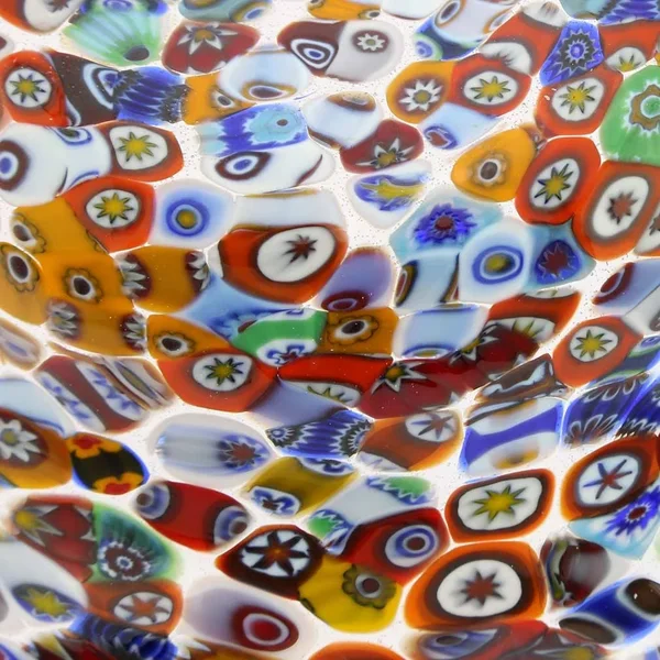 Murano Glass Millefiori Fazzoletto Bowl