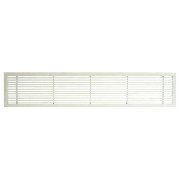 Architectural Grille 100063602 AG10 Series 6x22 x 36x22 Solid Aluminum Fixed Bar Supply/Return Air Vent GRILLE, White-Matte