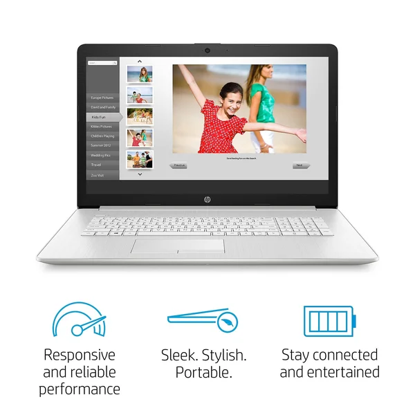 HP 17-by3065st 17.3x22 Notebook - Intel i5, 8GB Memory, 128GB SSD + 1TB Hard Drive, Windows 10, Silver