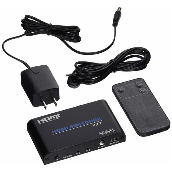 MonopriceBlackbird 4K - 2x1 HDMI 2.0 Switch - HDR, HDCP 2.2, 4K@60Hz