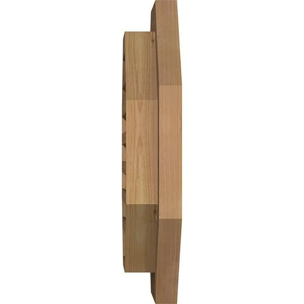 Ekena Millwork 32-in W x 32-in H Octagonal Gable Vent (37-in W x 37-in H Frame Size): Unfinished, Functional, Smooth Western Red