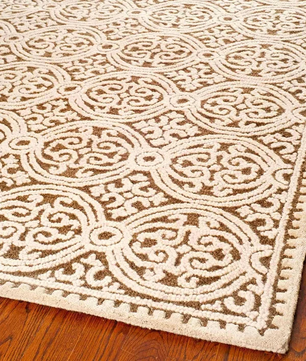 Safavieh CAM232A Cambridge Area Rug - Brown, White: 5-ft x 8-ft