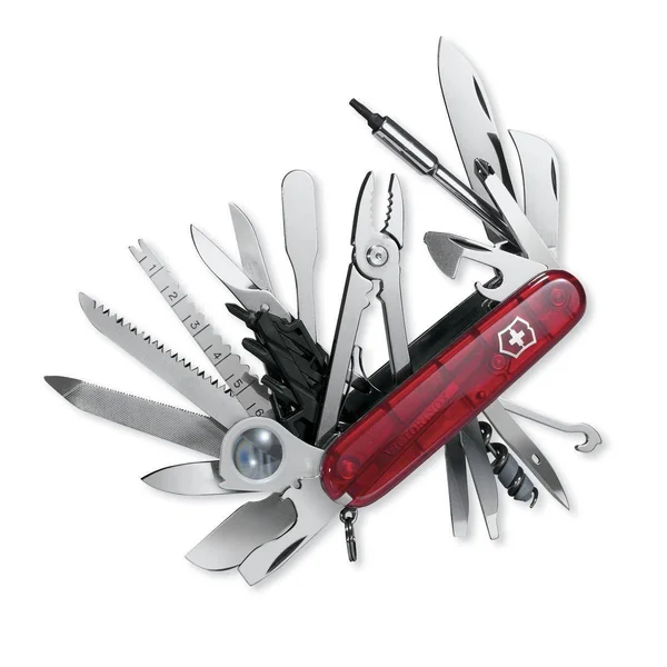 Victorinox SwissChamp XLT Translucent Swiss Army Knife Ruby