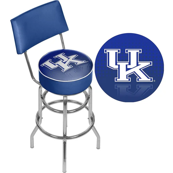 University of Kentucky Reflection Swivel Bar Stool with Back