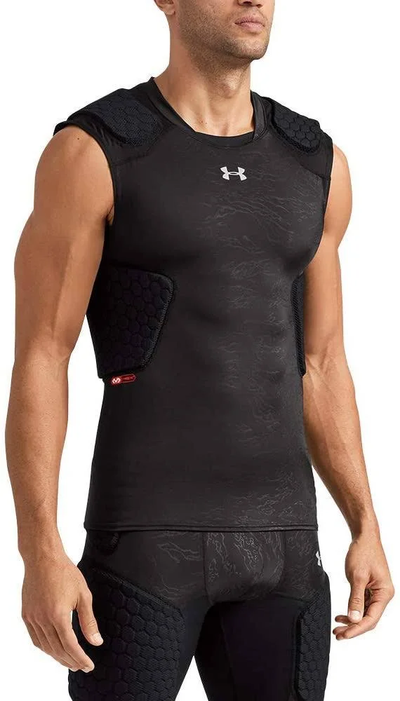 Under Armour Gameday Pro 5-Pad Football, Lacrosse Compression Shirt Top