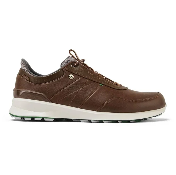 FootJoy Stratos Men's Spikeless Laced Golf Shoe, Cognac
