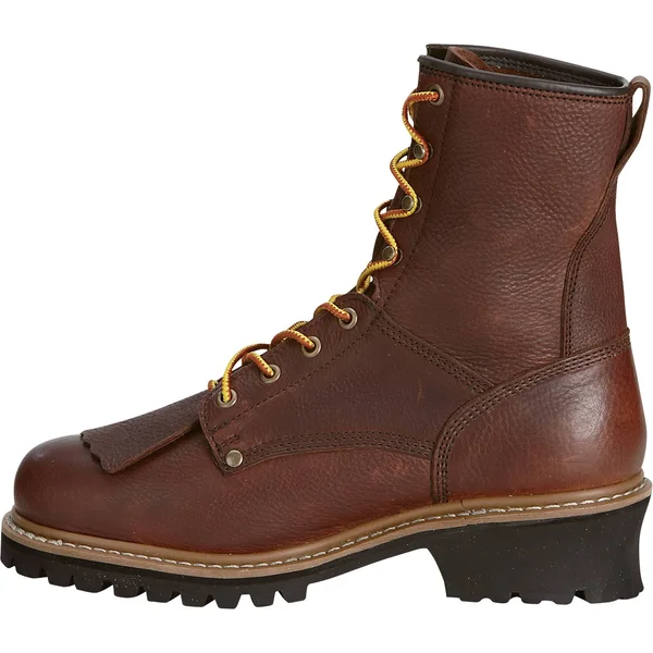 Gravel Gear Men's 8inch Logger Work Boots - Brown, Size 9 Wide