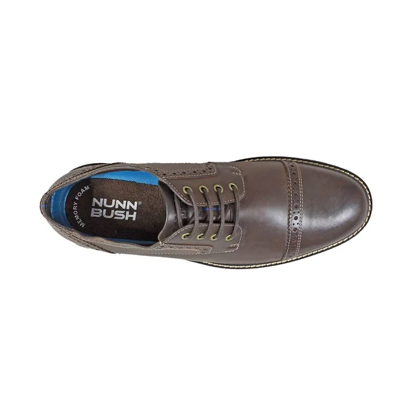 Men's Nunn Bush Overland Cap Toe Oxford - Size: 7, Brown