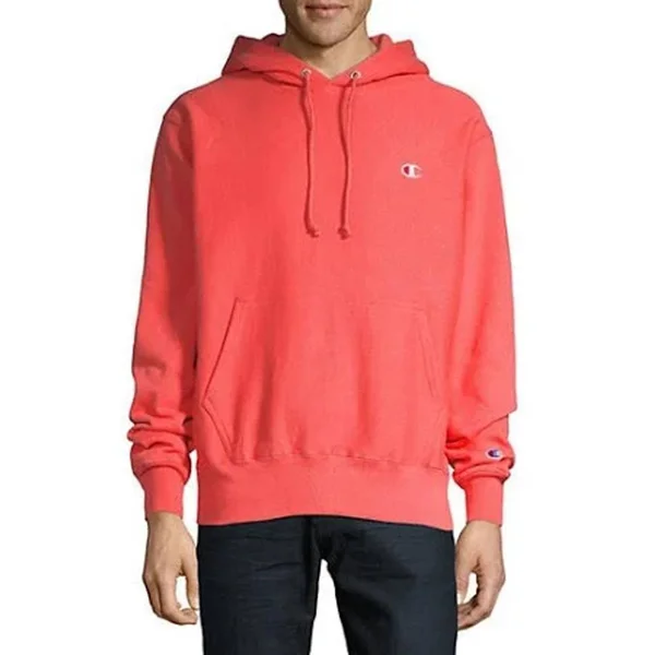 CHA RW FLEECE PULLOVER- MENS PULLOVER HOODIES- MENS SWEASHIRTS- MENS - XL, CORAL