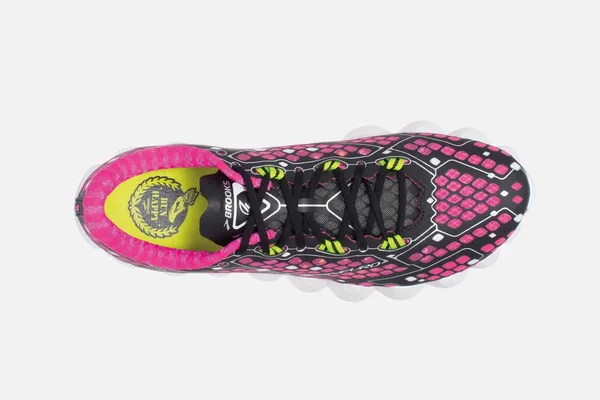 Brooks Neuro Running Shoe - Women's Pink Glo/Black/Nightlife, 8.5
