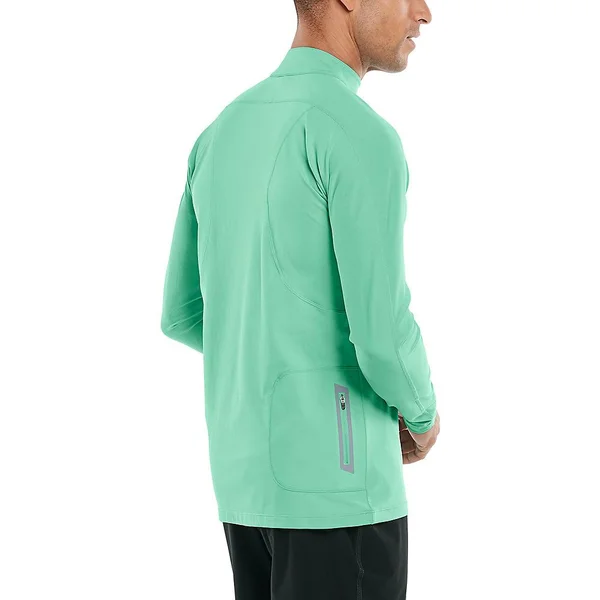Coolibar UPF 50+ Men's Nocona Zip Rash Guard - Sun Protective