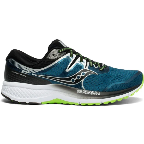 Saucony Men's Omni ISO (Wide) 2 Marine-Silver - 10
