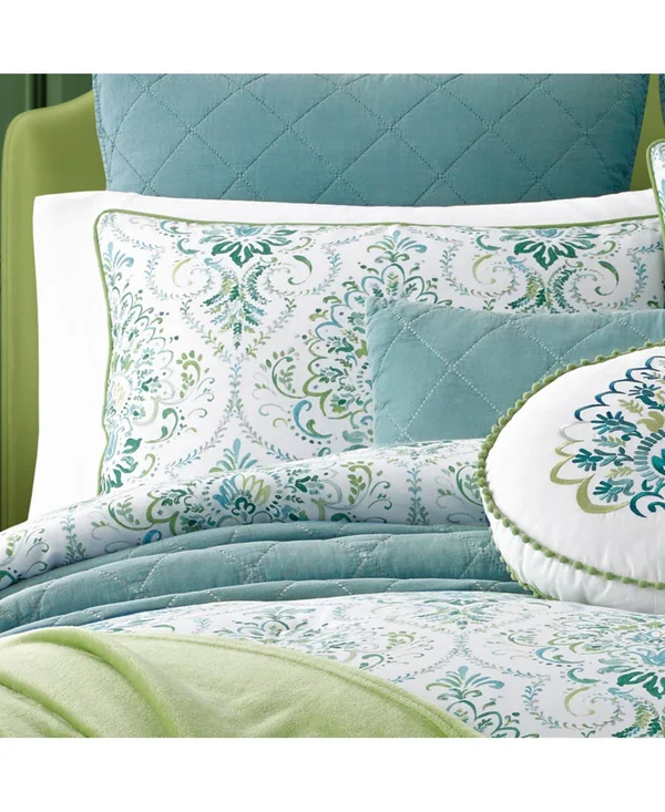 Kinsley Teal Comforter Set by Five Queens Court, Size: Twin