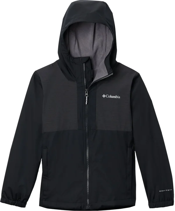 Columbia Boys& Rainy Trails Fleece Lined Jacket (M Black)