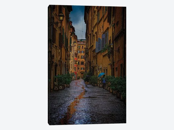 Back Streets of Rome Canvas Artwork Print by Chris Lord ( places > Europe > Italy > Lazio > Rome art)