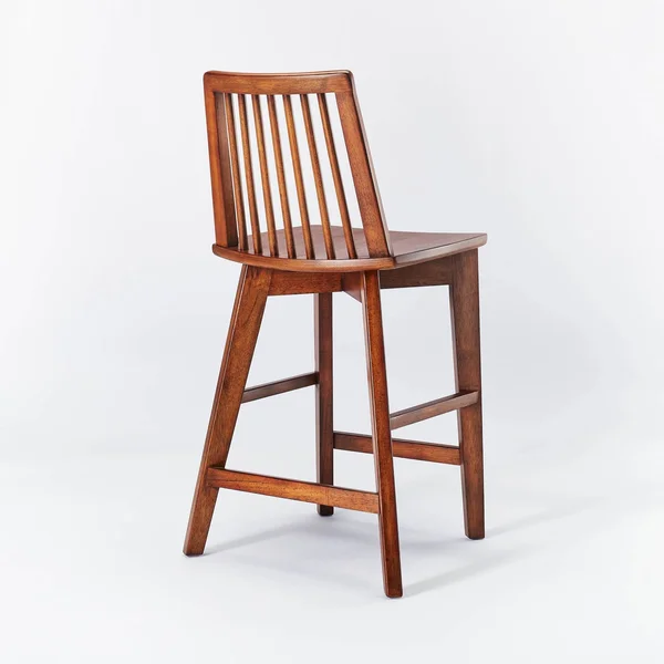 Threshold Designed w/STUDIO McGee Linden Modified Windsor Wood Counter Height Barstool Walnut - Threshold Designed with Studio M