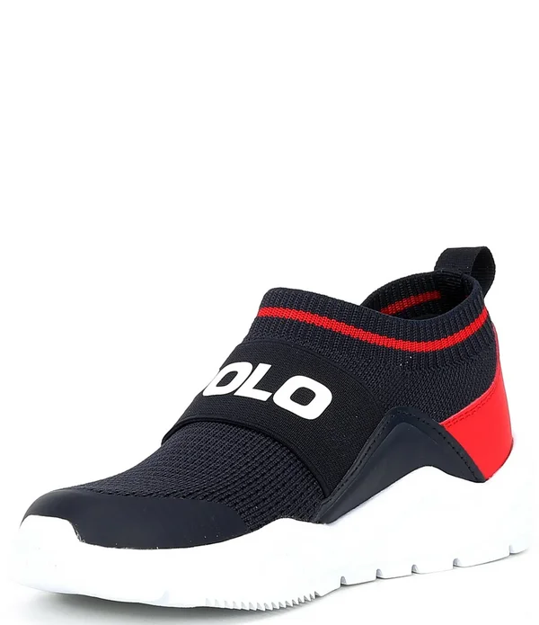 Boys& Polo Little Kid & Big Kid Chaning Low Sneakers in Navy/White Size 4 - Big Kid Medium