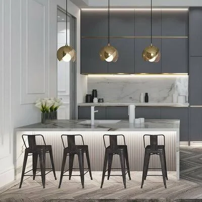 Sturges Bar & Counter Stool Williston Forge Color: Distressed Black, Seat Height: Counter Stool (24x22 Seat Height)