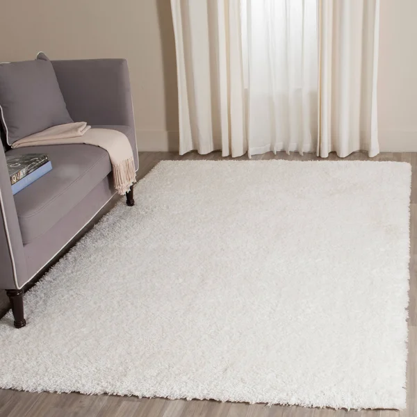 Safavieh Indie Shag SGI320C White 8& x 10& Area Rug