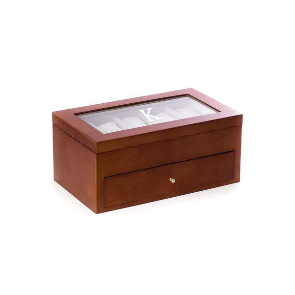 Single Initial Brown 20 Watch Case - K