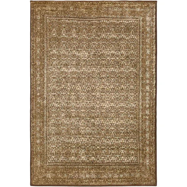 Art of Knot Juargas Dark Brown Traditional 7&10 inch x 11&2 inch Area Rug
