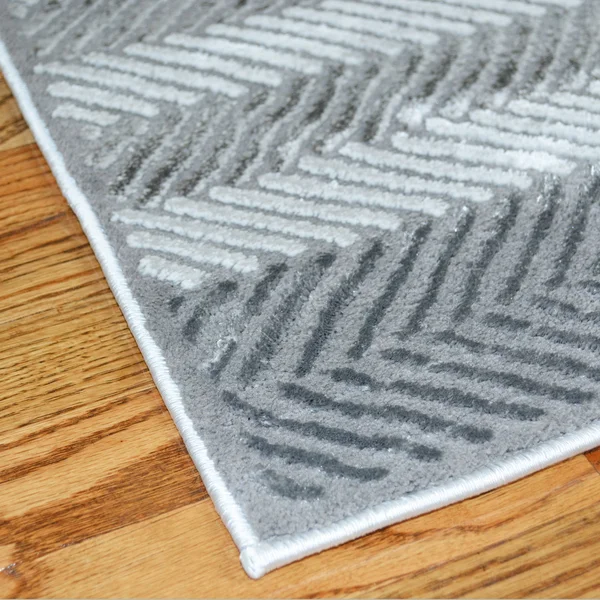 Mayberry Everest Domino Gray Area Rug, Size: 5&3 inchx7&3 inch